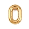 304 Stainless Steel Pendants, Figure Charms, Golden, Number 0, 20x13.5x5.5mm, Hole: 3x2mm