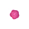 Food Grade Eco-Friendly Silicone Focal Beads, Rose, Medium Violet Red, 20.5x19x12.5mm