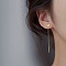 Heart Brass Ear Thread, Golden, 100mm
