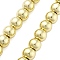 Synthetic Non-magnetic Hematite Beads Strands, Round, Golden Plated, 9.5x8.5~9mm, Hole: 1.5mm, about 44pcs/strand, 15 inch