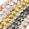 Electroplate Glass Beads Strands, Star, Full Plated, Faceted, Mixed Color, 13x13.5x5.5mm, Hole: 0.8mm, about 36pcs/strand, 15.98''(40.6cm)