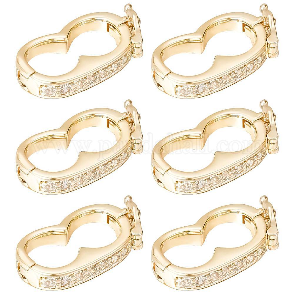 Wholesale SUNNYCLUE 1 Box 6Pcs Shortener Enhancer Clasp Necklace