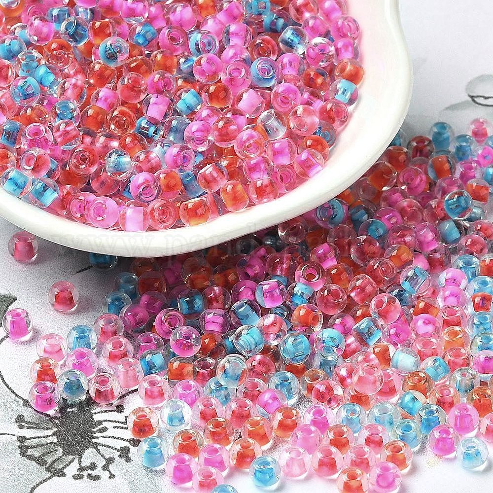 Juegos de cuentas de perlas de vidrio de 4mm, 650 unids/lote/caja, cuentas sueltas redondas
