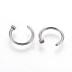 316 Stainless Steel Nose Nose Ring AJEW-P070-08A-2