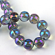 Electroplate Glass Beads Strands EGLA-Q062-6mm-A04-3