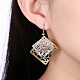 Brass Hollow Dangle Earrings EJEW-BB23073-1-2