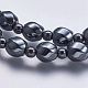 Colliers de perles en hématite synthétique sans magnétiques NJEW-K096-03C-2