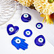 SUNNYCLUE 1 Box 12Pcs 6 Styles Glass Evil Eye Charm Lampwork Bead Charms Blue Hamsa Hand Heart Love Charm for Jewelry Making Charms Women Adults DIY Bracelet Necklace Earrings Crafts Supplies LAMP-SC0001-18-4