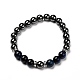 Ensemble de bracelets extensibles en perles d'oeil de tigre naturel (teint) BJEW-JB06653-05-2