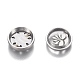 304 Stainless Steel Diffuser Locket Clips AJEW-N025-02P-3