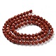 Natürliche rote Jaspis Perlen Stränge G-J400-E15-02-3
