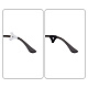 Delorigin 12 paires 6 styles poignée d'oreille de lunettes en silicone FIND-DR0001-02-3
