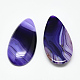Dyed Natural Strip Agate Cabochons G-Q957-05F-1