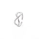 304 полое кольцо-манжета из нержавеющей стали с бесконечным вырезом для женщин RJEW-S405-198P-3