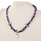Natural Mixed Stone Pendant Necklaces For Valentine's Day NJEW-JN01168-7