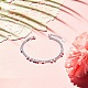 Bracelets multi-rangs en argent sterling shegrace 925 pour femmes JB451A-4