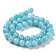 Chapelets de perles rondes en jade de Mashan naturelle G-D263-10mm-XS28-2