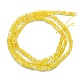 Natural Yellow Agate Bead Strands G-P457-B01-48-3