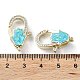 Rack Plating Brass Micro Pave Cubic Zirconia Lobster Claw Clasps KK-C041-03D-G-3