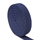 平らな弾性ゴムコード/バンド  ウェビング衣類縫製アクセサリー  ミディアムブルー  24.5x2mm  約5.46ヤード（5m）/ロール EC-WH0006-01C-1