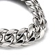304 Stainless Steel Cuban Link Chains Bracelets for Men & Women BJEW-D031-20P-3