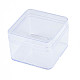 ポリスチレンプラスチックビーズ貯蔵容器  正方形  透明  7x7x5cm CON-N011-038-4