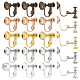 Chgcraft 20 piezas 5 colores latón clip-on fornituras para pendientes KK-CA0003-33-1