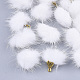 Décorations pendantes de pompon en fausse fourrure de vison X-FIND-S300-37X-1
