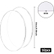 Benecreat 10 pz cerchio in acrilico trasparente disco 3 mm di spessore 100 mm interno dia cast foglio per progetti artigianali OACR-BC0001-03A-2