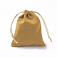 ビロードのパッキング袋  巾着袋  ゴールデンロッド  15~15.2x12~12.2cm TP-I002-12x15-07-2