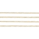 真鍮ツイストチェーン  カーブチェーン  ハンダ付け  スプールで  ゴールドカラー  3x2x0.45~0.5mm CHC-CJ0001-26-8