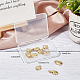Beebeecraft 12Pcs 3 Style 18K Gold Plated Compass Charms Pendants Heart Teardrop Rectangle Cubic Zirconia Charms for DIY Bracelet Necklace Earring Making FIND-BBC0001-09-7