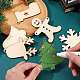 8 Bag 8 Style Unfinished Natural Wood Cutouts Ornaments WOOD-SZ0001-17-5