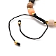 Adjustable Nylon Thread Braided Bead Bracelets BJEW-JB05360-4