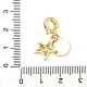 Латунные застежки с микропаве и прозрачным фианитом KK-H076-18G-3