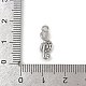 Латунные микропаве прозрачные подвески с фианитом KK-L238-23P-3