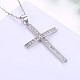 Cute Sterling Silver Pendant Necklaces NJEW-BB29137-1