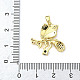 Латунные микро проложить кубического циркония подвески KK-H076-03G-3