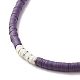 Heishi-Perlenkette aus Fimo mit dem Wort Liebe für Frauen NJEW-JN03790-5