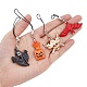 SUPERFINDINGS 12pcs Halloween Theme Cell Phone Straps 7.8~9.2cm Ghost Pumpkin Fashion Phone Lanyard Strap All Saints' Day Cat Bat Pirate Phone Chain Strap HJEW-FH0006-48-3