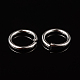 Silver Color Plated Brass Jump Rings X-JRC8MM-S-2