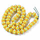 Fili di perle di lampwork irregolari fatti a mano opachi LAMP-T007-18-A03-2