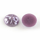 Pearlized Plated Opaque Glass Cabochons PORC-R040-10mm-03-1