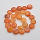 Natural Red Agate Gemstone Bead Strands G-E224-12B-15mm-2