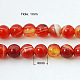 Natural Striped Agate/Banded Agate Beads Strands G-E023-M-2