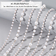 SUPERFINDINGS 2M ABS Plastic & 4M Acrylic Pearl Beaded Chains DIY-FH0004-33-4