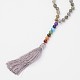 Perles labradorite et colliers de perles de pierres précieuses NJEW-P148-02-4