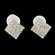 Moda collana di strass matrimonio e Stud orecchino set di gioielli SJEW-R046-05-7