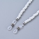 Chaînes de lunettes de perles de rocaille de verre AJEW-EH00006-02-2