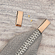 GORGECRAFT 1 Box 6PCS Gold Belt Tip with Screw Belt Buckle End Tip 1 Inch Webbing Tip Strap End Caps FIND-GF0001-95-6